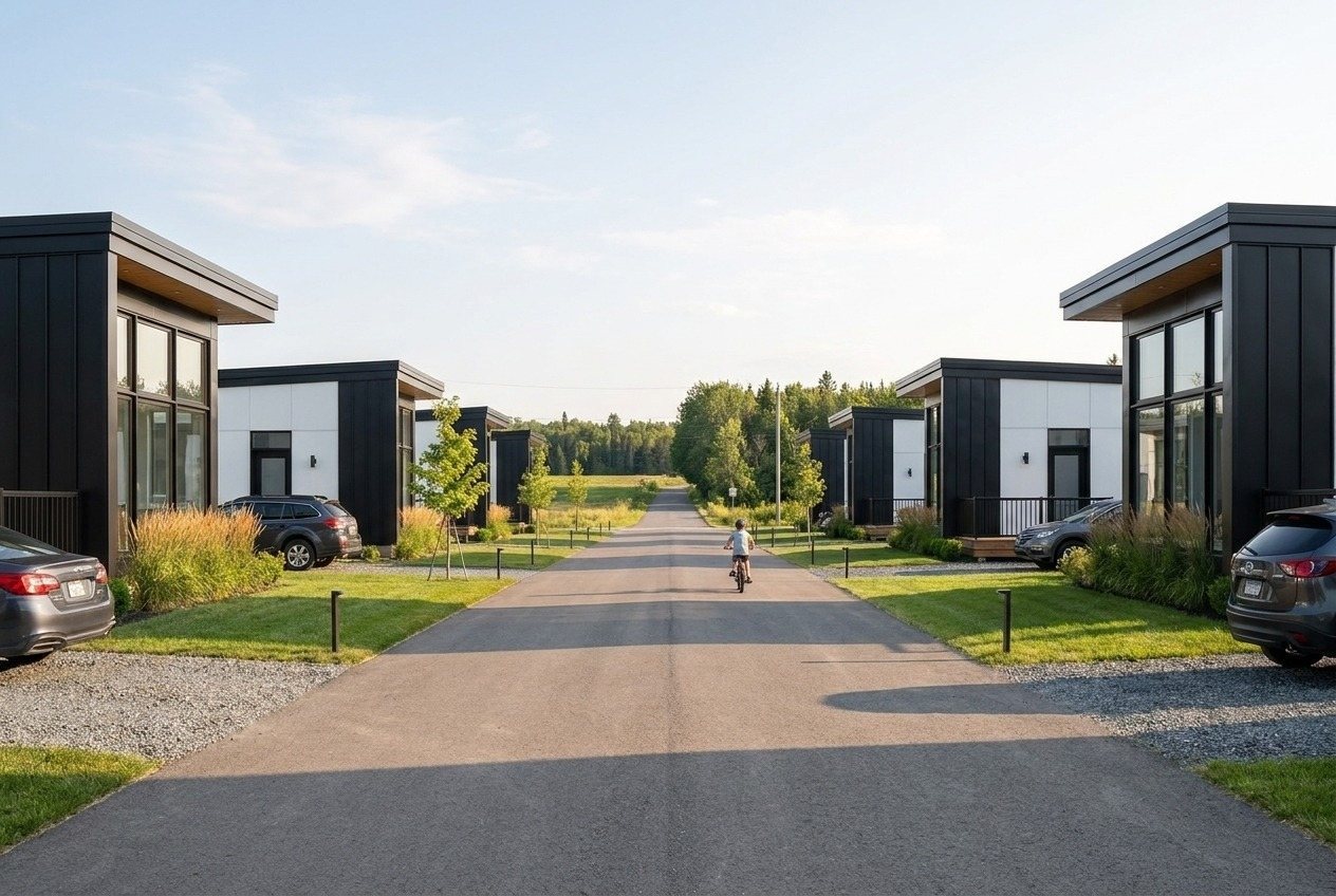 Maison unimodulaire : solution accès à la propriété, un seul module terminé en usine