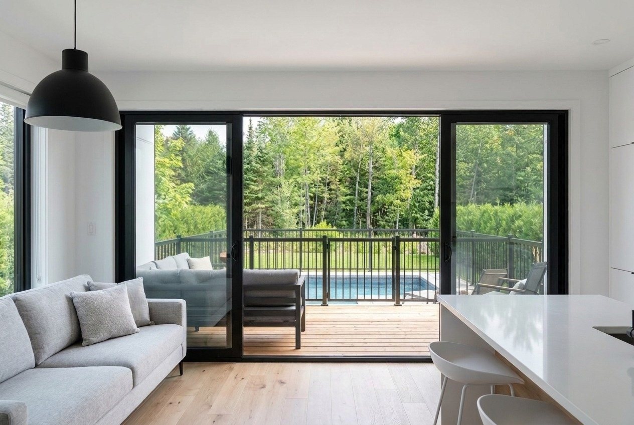 Du salon à la terrasse en deux pas : l'été se passe dehors.