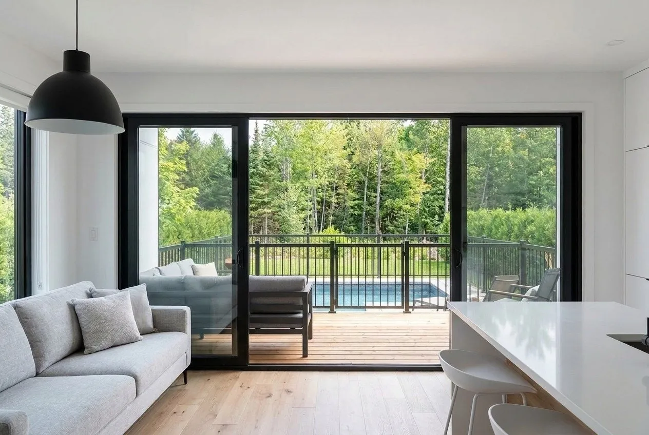 Du salon à la terrasse en deux pas : l'été se passe dehors.